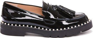 Embellished Tassel-Detailed Loafers