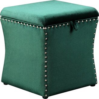 Shatana Home Ferris Storage Ottoman in Beige