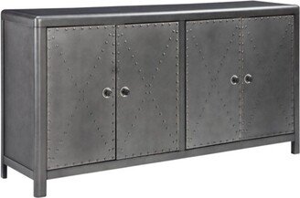 Rock Ridge Large Accent Cabinet Gunmetal Finish