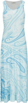 Paisley Pattern Sleeveless Dress