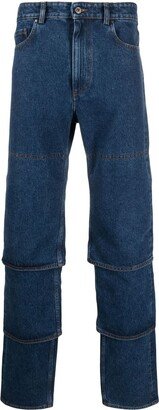 Multi-Cuff layered-design jeans