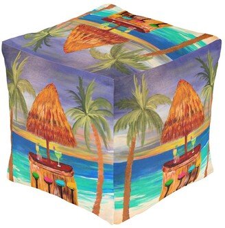 Tiki Beach Bar Ottomans & Foot Stools Coastal Home Furniture With My Art