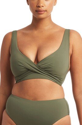 Cross Front Multifit Bikini Top-AA