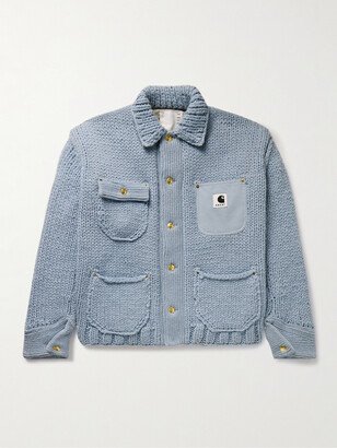 Carhartt WIP Michigan Canvas-Trimmed Wool-Blend Overshirt