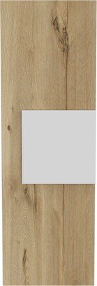 Light Oak and White Multi Purpose Vertical Hanging Cabinet - 38.40 X 12.50 X 10.40