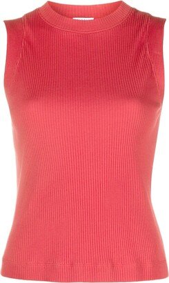 Ribbed Cotton Tank Top-AD