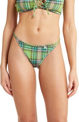 Plaid Seersucker Bikini Bottoms