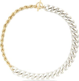 Two-Tone Chain-Link Necklace