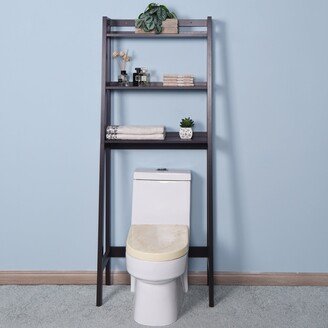 unbrand Bathroom Wooden Over Toilet Storage with 3 Shelves