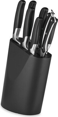 Essential 8-Piece Stainless Steel Knife Block Set