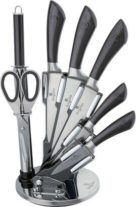 Berlinger Haus 8-Piece Knife Set w/ Acrylic Stand Carbon Collection-AA