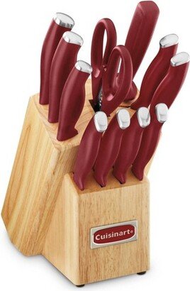 Classic ColorPro Collection 12pc Red Cutlery Block Set - C77SSR-12P