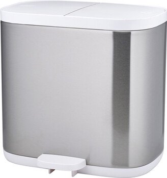 Joseph Joseph Split Waste & Recycling Bin Stainless Steel