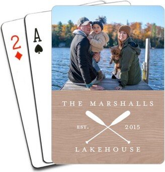 Playing Cards: Rustic Lakehouse Playing Cards, Brown