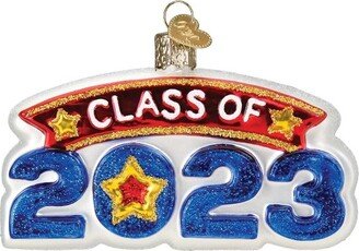 Class Of 2023 - One Ornament 2.5 Inches - Ornament Graduation - 36321. - Glass - Blue