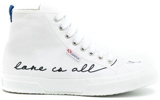 Slogan High-Top Sneakers