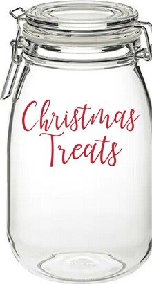 Christmas Treats - Vinyl Sticker Decal Label For Jars, Containers, Kitchen, Pantry Organisation Food Storage. Sweets, Chocolate, Gift