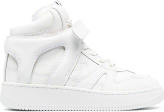 Panelled Hi-Top Sneakers