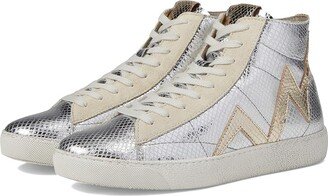 Tundy Bolt Met High Top (Silver/Gold) Women's Shoes