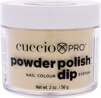 Pro Powder Polish Nail Colour Dip System - Metallic Lemon Gold by Cuccio Colour for Women - 1.6 oz Nail Powder