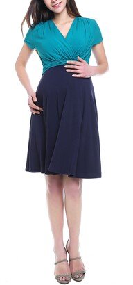 Sarah Faux Wrap Maternity/Nursing Dress