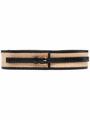 Two-Tone Raffia Belt