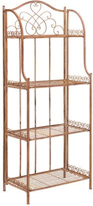 Amaris Wrought Iron 4 Tier Outdoor Bakers Rack