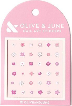 Olive & June Nail Art Stickers - Mod Floral - 36ct