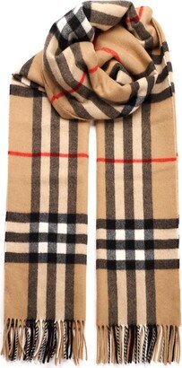 Check Cashmere Scarf