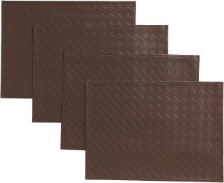TJMAXX Set Of 4 Faux Leather Placemats-AA