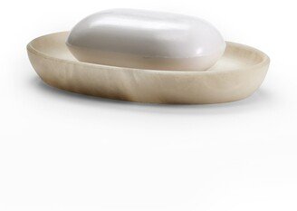 Alisa Alabaster Soap Dish, Cream