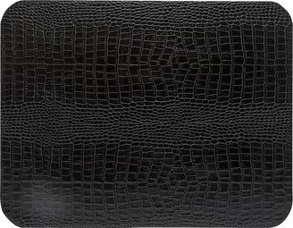 Club Collection Artificial Leather Rectangular Placemat