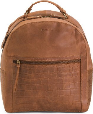 TJMAXX Leather Croc Dome Backpack