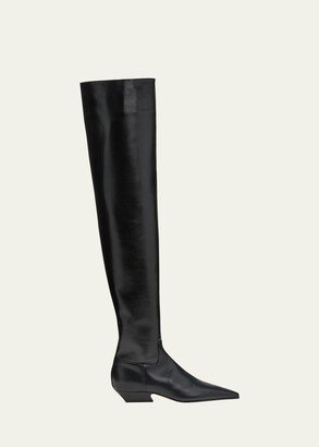 Marfa Calfskin Over-The-Knee Boots-AB