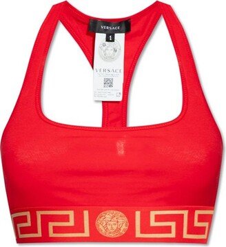 Medusa Logo Band Sports Bra