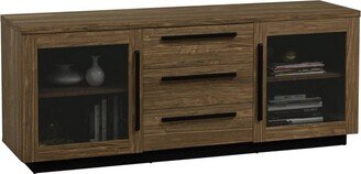 Amherst 3 Drawer TV Stand for TVs up to 65 Aged Walnut