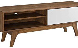 Envision 44 Tv Stand in Walnut White