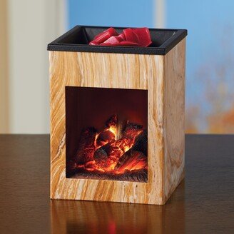 Collections Etc Unique Fireplace Electric Wax Warmer - 8.300 x 6.300 x 6.200