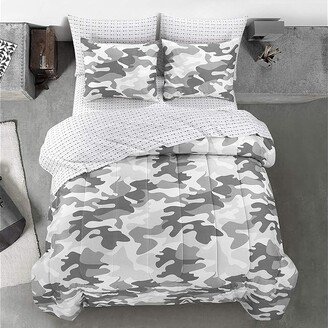 Comforter Set (Grey) Bed Sheets Bedding