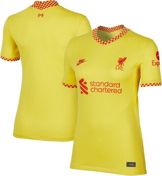 Women's Yellow Liverpool 2021/22 Third Breathe Stadium Jersey