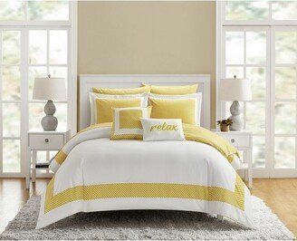 Chic Home Design Chic Home Gibson Comforter Set Striped Hotel Collection Design Bed In A Bag Bedding - 9 Piece - King 104x92