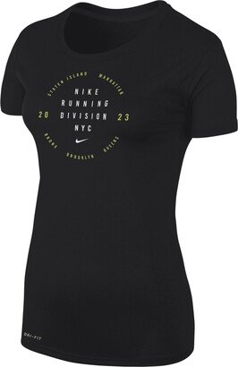 Women's Legend Dri-FIT Running T-Shirt in Black