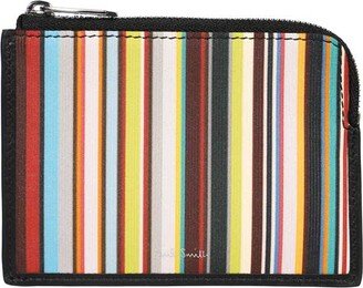 SIGNATURE STRIPE ZIP-AROUND Wallet