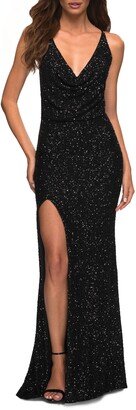 Sequin Sleeveless Gown