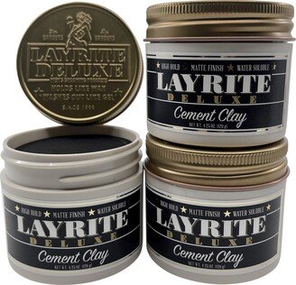 Layrite Deluxe Cement Clay 4.25 OZ Set of 3