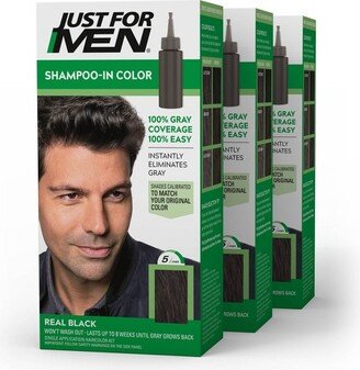 ShampooIn Color Gray Hair Coloring for Men H55 - 3pk