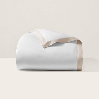 Organic Cotton Sateen Border Duvet Cover-AB