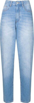 High-Waisted Barrel-Leg Jeans