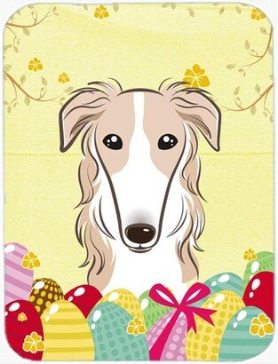 BB1910LCB Borzoi Easter Egg Hunt Glass Cutting Board