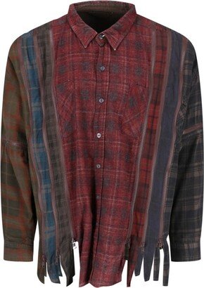 Zip Detailed Checked Shirt